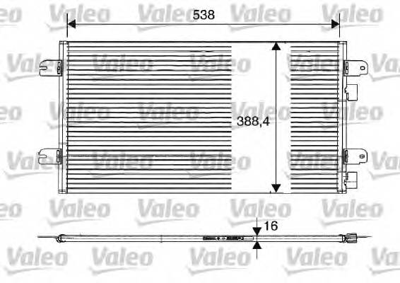 VALEO 817701 Конденсатор, кондиционер VALEO 817701 Конденсатор, кондиционер