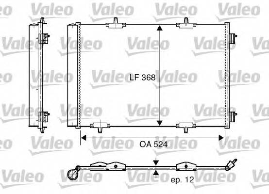 VALEO 818015 Конденсатор, кондиционер VALEO 818015 Конденсатор, кондиционер