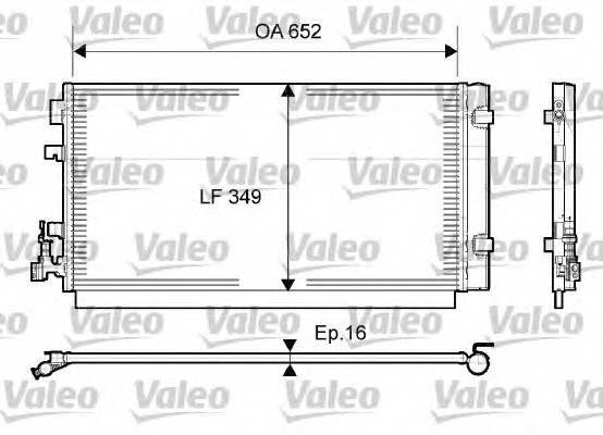 VALEO 814094 Конденсатор, кондиционер VALEO 814094 Конденсатор, кондиционер