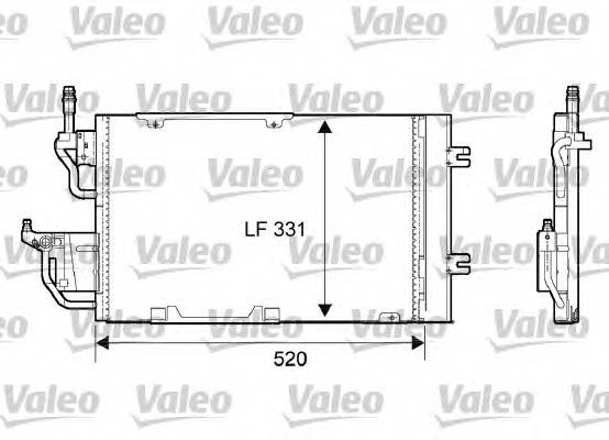 VALEO 818168 Конденсатор, кондиционер VALEO 818168 Конденсатор, кондиционер