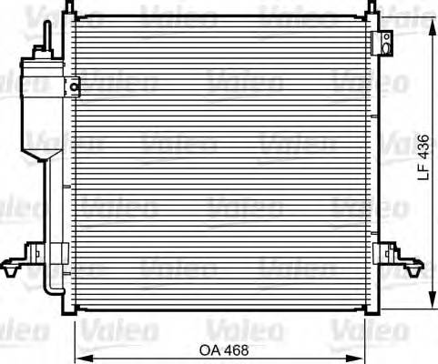 VALEO 814214 Конденсатор, кондиционер VALEO 814214 Конденсатор, кондиционер