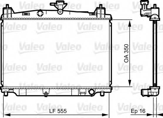 VALEO 735416 Радіатор, охолодження двиг... VALEO 735416 Радіатор, охолодження двиг...