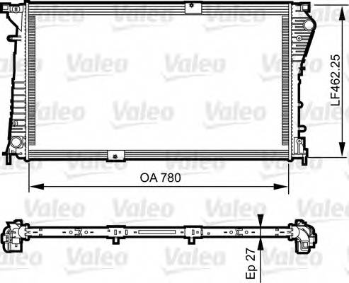 VALEO 734931 Радиатор, охлаждение двига... VALEO 734931 Радиатор, охлаждение двига...