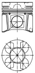 KOLBENSCHMIDT 40079600 Поршень KOLBENSCHMIDT 40079600 Поршень