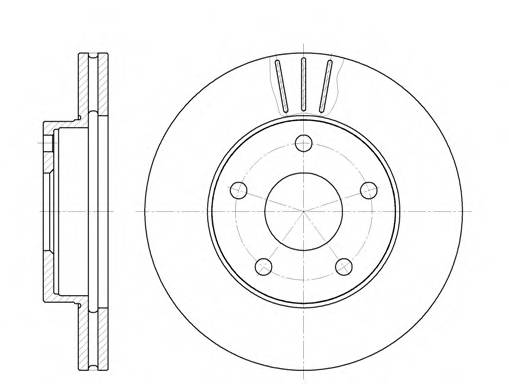 ROADHOUSE 6214.10 Тормозной диск