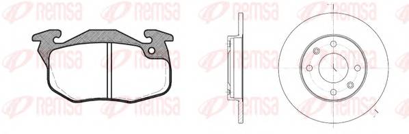 REMSA 8192.00 Комплект гальм, дисковий га... REMSA 8192.00 Комплект гальм, дисковий га...
