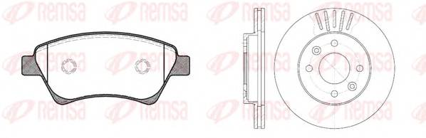 REMSA 8976.00 Комплект тормозов, дисковы