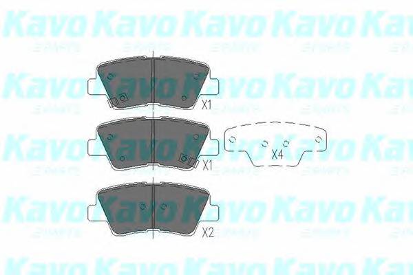 KAVO PARTS KBP-3025 Комплект гальмівних колодо... KAVO PARTS KBP-3025 Комплект гальмівних колодо...