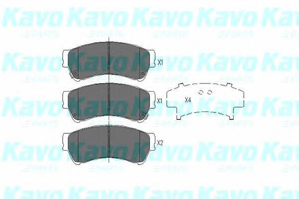 KAVO PARTS KBP-4557 Комплект тормозных колодок...