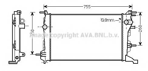AVA QUALITY COOLING RT2410 Радиатор, охлаждение двига... AVA QUALITY COOLING RT2410 Радиатор, охлаждение двига...