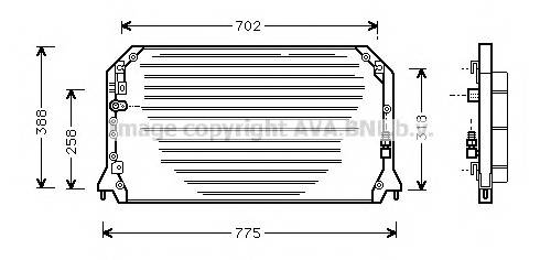 AVA QUALITY COOLING TO5254 Конденсатор, кондиціонер AVA QUALITY COOLING TO5254 Конденсатор, кондиціонер