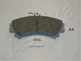 ASHIKA 50-05-593 Комплект гальмівних колодо... ASHIKA 50-05-593 Комплект гальмівних колодо...