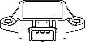 TOPRAN 205 631 Датчик, положение дроссель