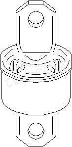 TOPRAN 302 363 Втулка, балка моста