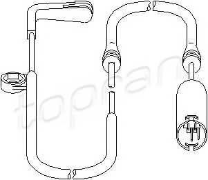 TOPRAN 500 667 Датчик, износ тормозных кол
