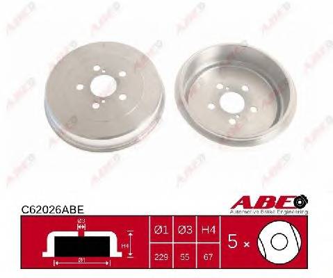 ABE C62026ABE Гальмівний барабан ABE C62026ABE Гальмівний барабан