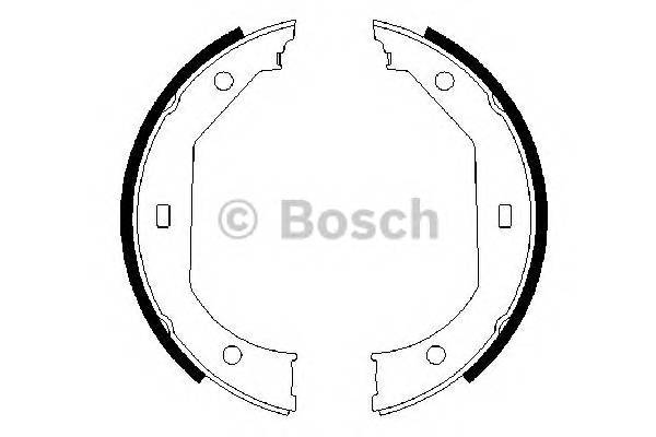 BOSCH 0 986 487 607 Комплект тормозных колодок...