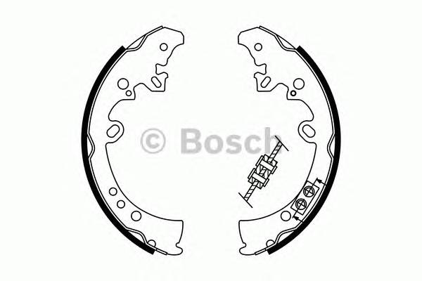 BOSCH 0 986 487 787 Комплект гальмівних колодо...
