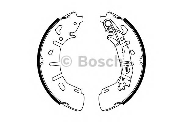 BOSCH 0 986 487 773 Комплект гальмівних колодо...