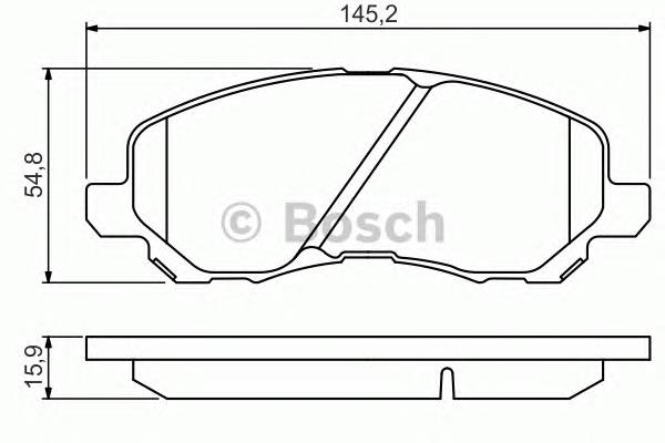 BOSCH 0986495253 Тормозные колодки BOSCH 0986495253 Тормозные колодки