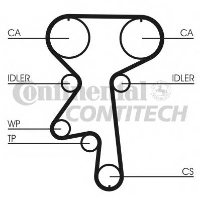 CONTITECH CT924 Ремінь ГРМ CONTITECH CT924 Ремінь ГРМ