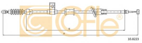 COFLE 10.8223 Трос стояночного гальма