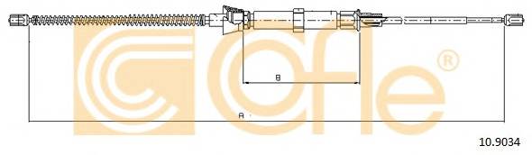 COFLE 10.9034 Трос стояночного гальма