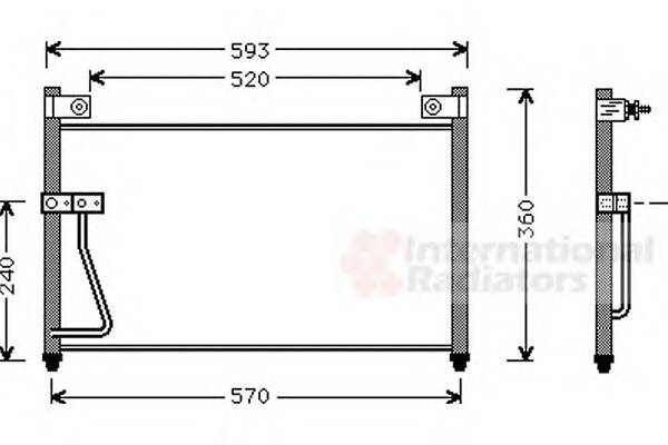 VAN WEZEL 27005126 Конденсатор, кондиционер VAN WEZEL 27005126 Конденсатор, кондиционер