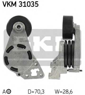 SKF VKM 31035 Натяжной ролик, поликлинов