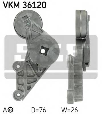 SKF VKM 36120 Натяжной ролик, поликлинов