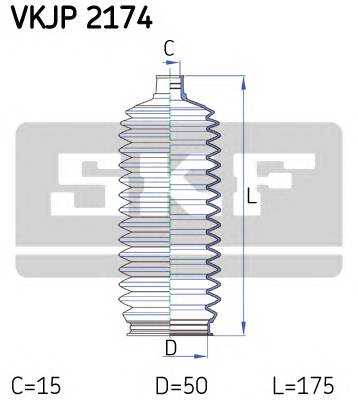 SKF VKJP 2174 Комплект пылника, рулевое у... SKF VKJP 2174 Комплект пылника, рулевое у...