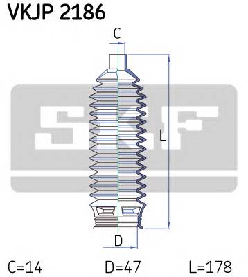 SKF VKJP 2186 Комплект пылника, рулевое у