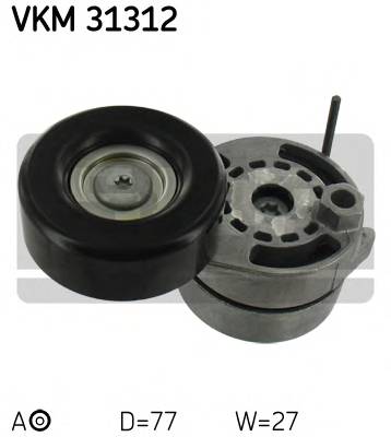 SKF VKM 31312 Натяжной ролик, поликлинов
