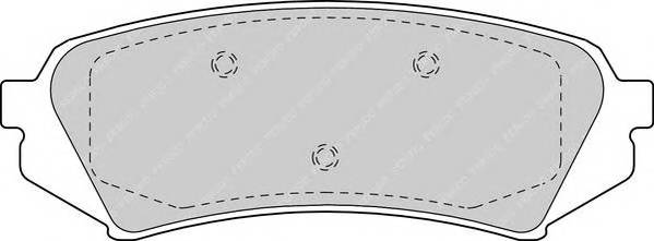 FERODO FDB1457 Комплект тормозных колодок