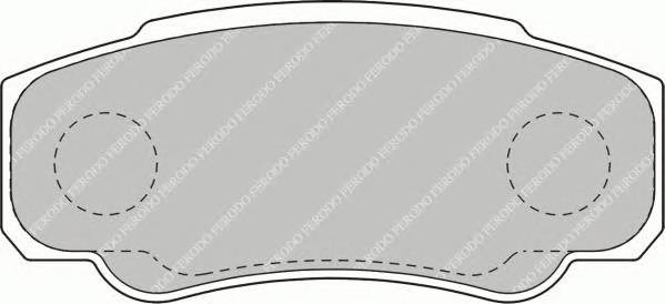 FERODO FVR1480 Комплект тормозных колодок