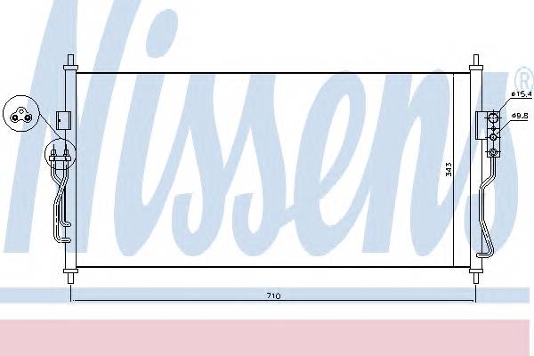 NISSENS 940363 Конденсатор, кондиционер NISSENS 940363 Конденсатор, кондиционер