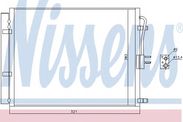 NISSENS 940428 Конденсатор, кондиционер