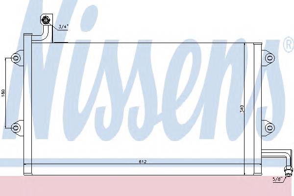 NISSENS 94164 Конденсатор, кондиционер