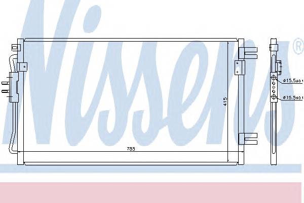 NISSENS 94806 Конденсатор, кондиционер NISSENS 94806 Конденсатор, кондиционер