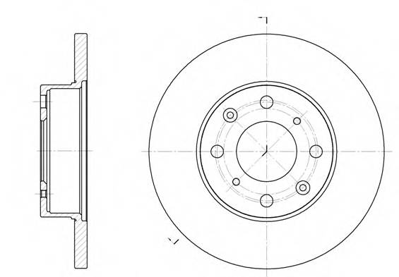 ROADHOUSE 6370.00 Тормозной диск