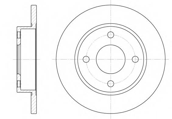 ROADHOUSE 6427.00 Тормозной диск
