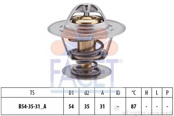 FACET 7.8223S Термостат, охлаждающая жид