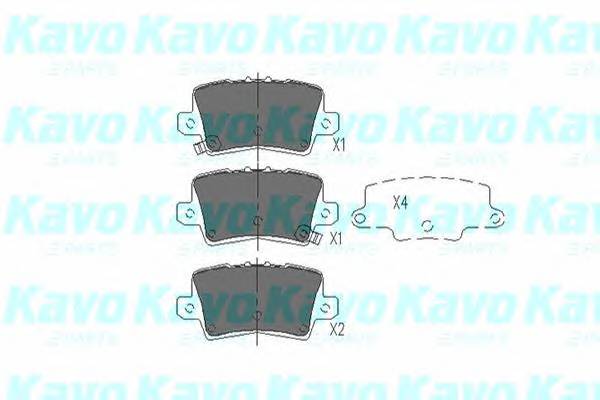 KAVO PARTS KBP-2014 Комплект тормозных колодок... KAVO PARTS KBP-2014 Комплект тормозных колодок...