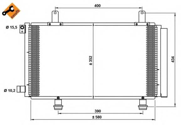NRF 35782 Конденсатор, кондиционер NRF 35782 Конденсатор, кондиционер