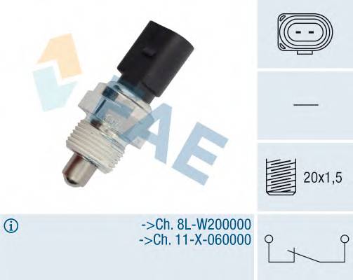 FAE 41270 Выключатель, фара заднего х