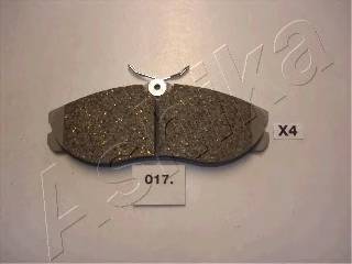 ASHIKA 50-00-017 Комплект тормозных колодок