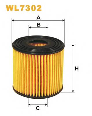 WIX FILTERS WL7302 Масляный фильтр WIX FILTERS WL7302 Масляный фильтр
