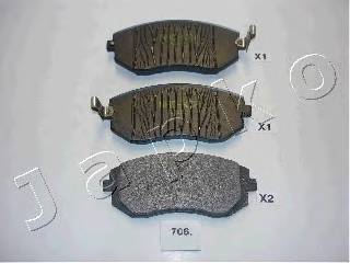 JAPKO 50706 Комплект тормозных колодок
