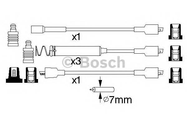 BOSCH 0 986 356 800 Комплект проводов зажигани... BOSCH 0 986 356 800 Комплект проводов зажигани...