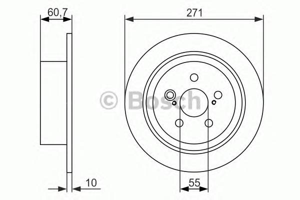 BOSCH 0 986 479 613 Тормозной диск